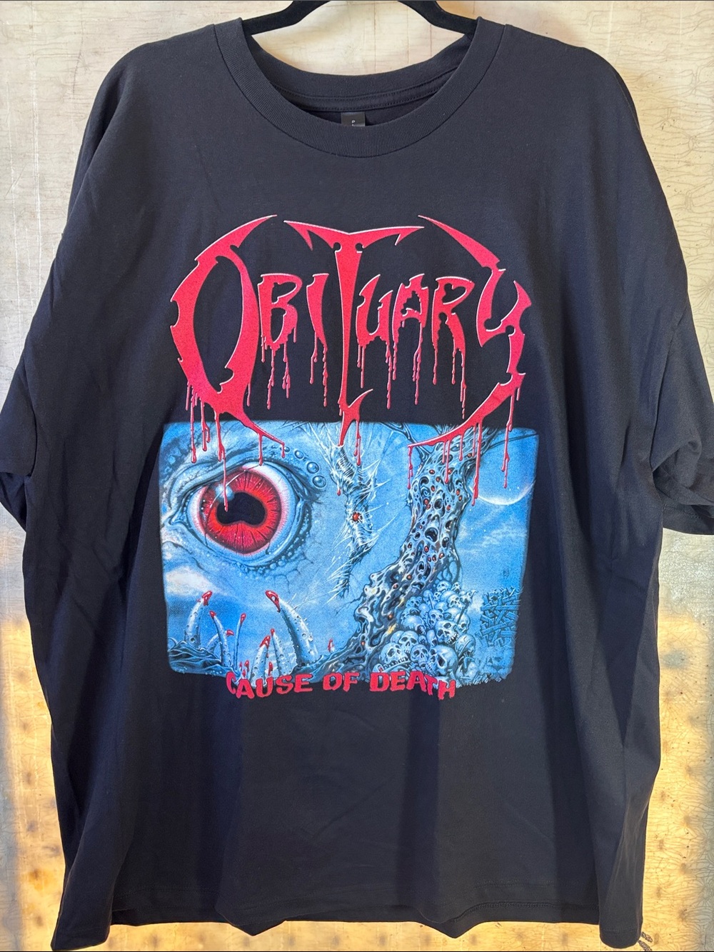 'Cause of Death' Black Graphic Tee